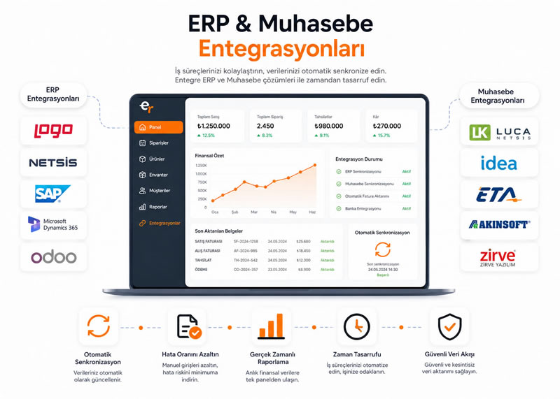 erp ve muhasebe entegrasyonları