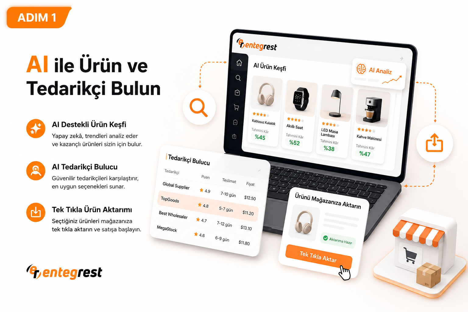 AI ile Ürün ve Tedarikçi Bulun